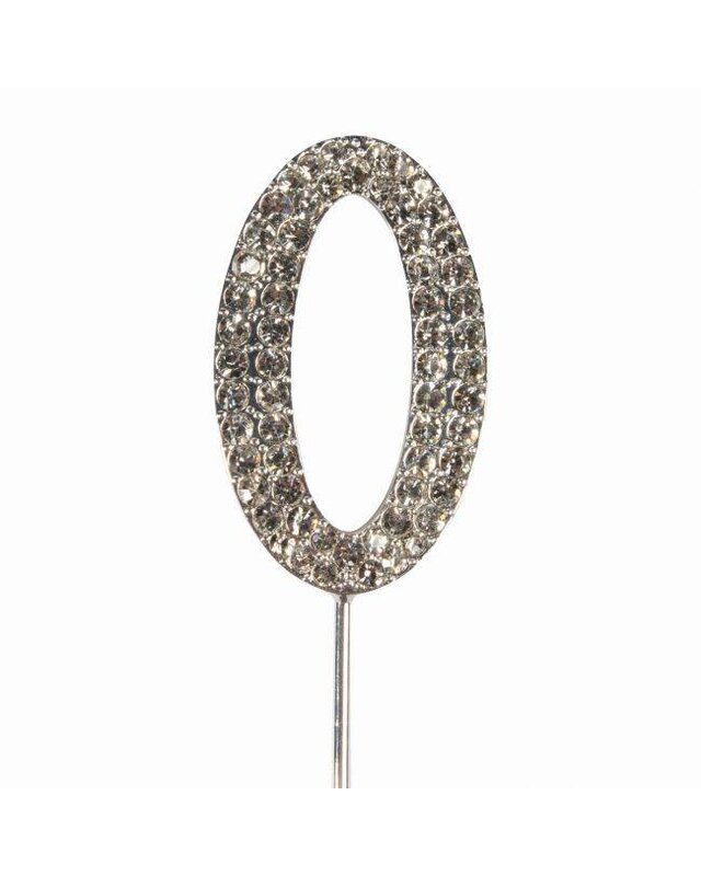 Cakestar Cake Star Cake Topper Diamante Number 0