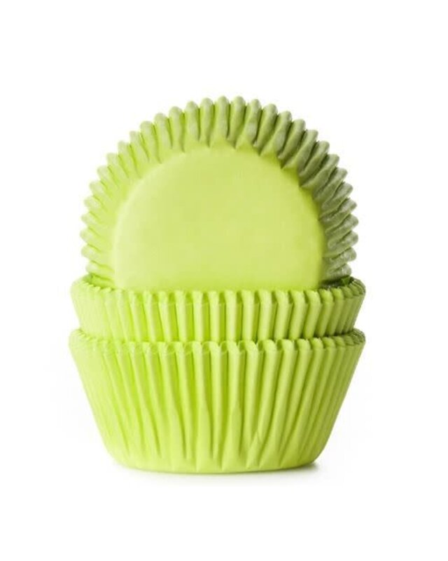 House of Marie House of Marie Baking cups Lime Groen - pk/50