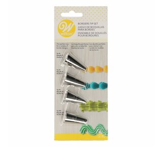 wilton Wilton Borders Tip Set/4 #10, #32, #170, #105