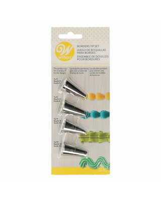 wilton Wilton Borders Tip Set/4 #10, #32, #170, #105