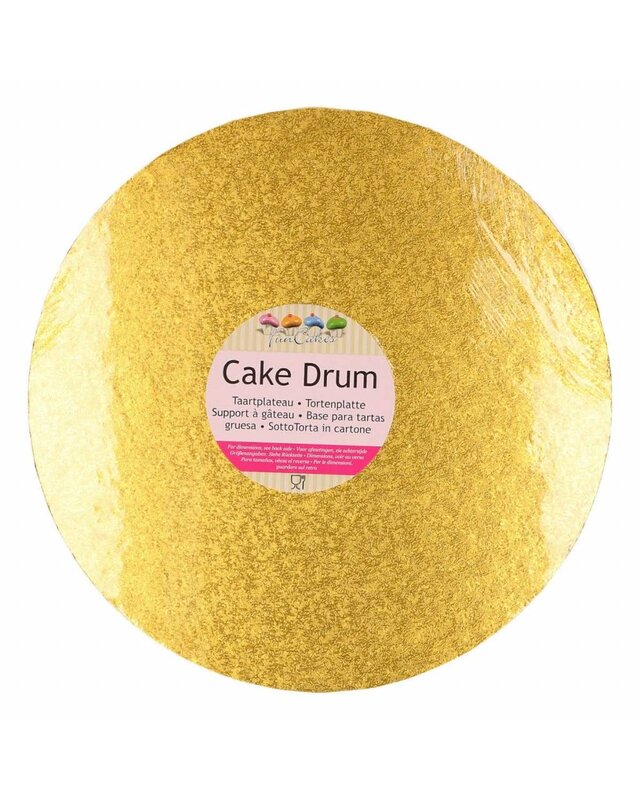 Funcakes Ø30,5cm Drum Rond -Goud-