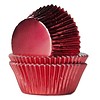 House of Marie Baking Cups Folie rood pk/24