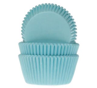 House of Marie House of Marie Baking Cups turquoise pk/50