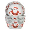 House of Marie Baking Cups Kerstman pk/50