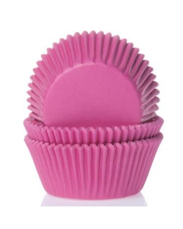 House of Marie House of Marie Mini Baking Cups Hot Pink pk/60