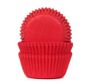 House of Marie House of Marie Mini Baking Cups Red Velvet pk/60