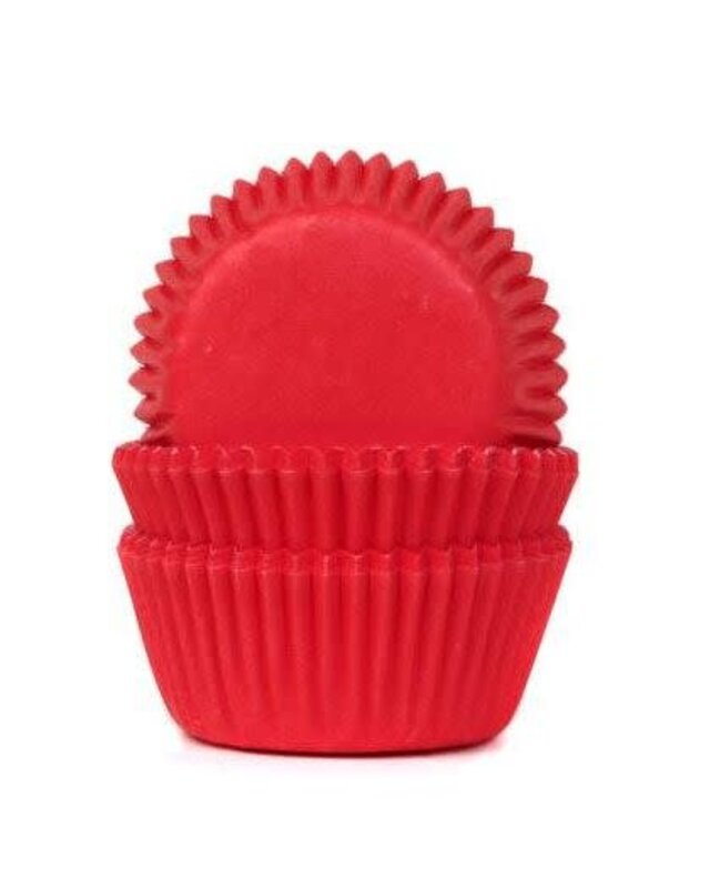 House of Marie House of Marie Mini Baking Cups rood Red Velvet pk/60