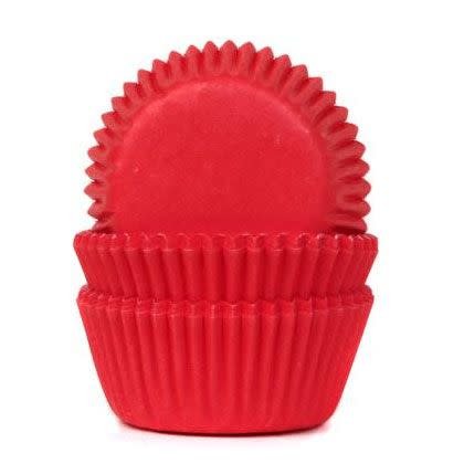 House of Marie House of Marie Mini Baking Cups rood Red Velvet pk/60