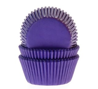 House of Marie House of Marie Baking Cups Paars/Violet - pk/50