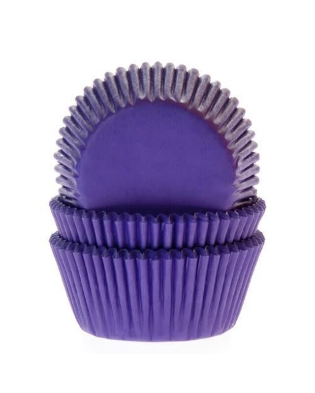 House of Marie House of Marie Baking Cups Paars/Violet - pk/50