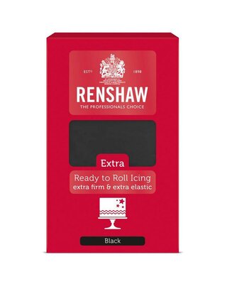 renshaw Renshaw extra fondant zwart black 1 kilo