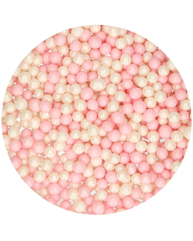 Funcakes FunCakes Zachte Parels -Roze/Wit- 60g