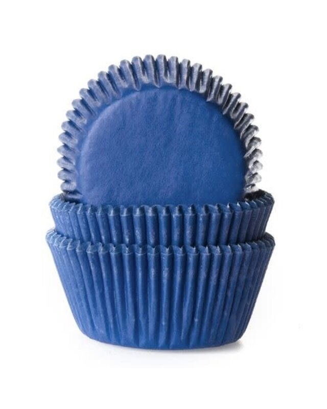 House of Marie House of Marie Baking cups Jeans Blauw - pk/50