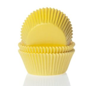 House of Marie House of Marie Mini Baking cups geel - pk/60