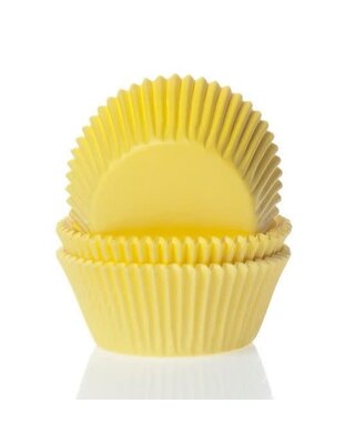 House of Marie House of Marie Mini Baking cups geel - pk/60