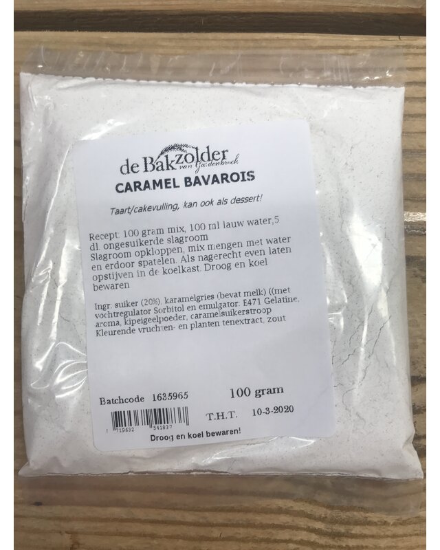 Bakzolder Caramel bavarois ( de Bakzolder )