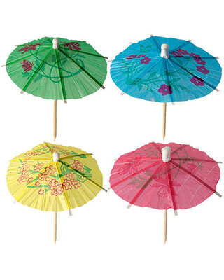 mini parapluutjes 10cm 10st