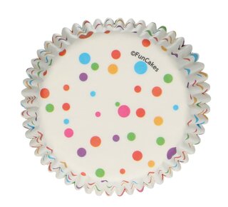 Funcakes FunCakes Baking Cups -Confetti- pk/48