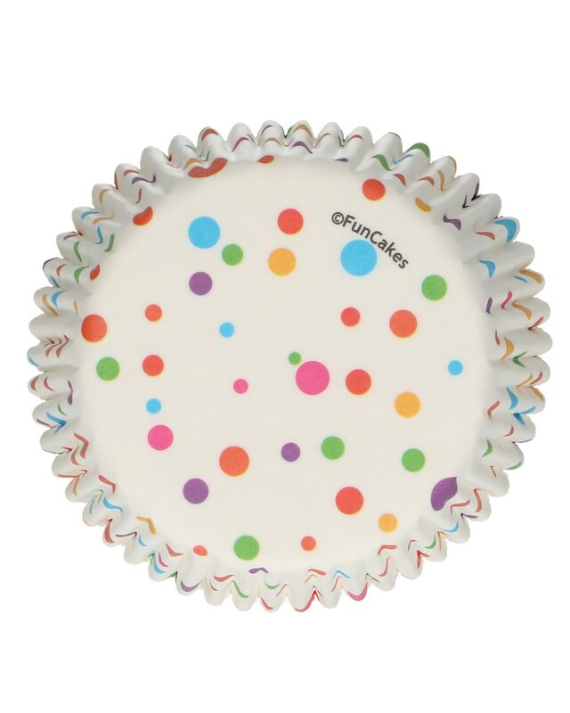 Funcakes FunCakes Baking Cups -Confetti- pk/48