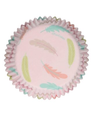 Funcakes FunCakes Baking Cups -Pastel Feathers- pk/48