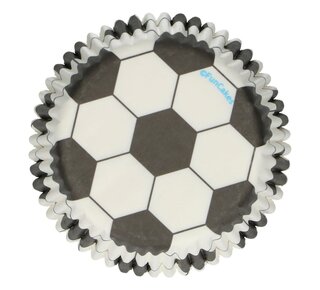 Funcakes Baking Cups -Soccer voetbal- pk/48