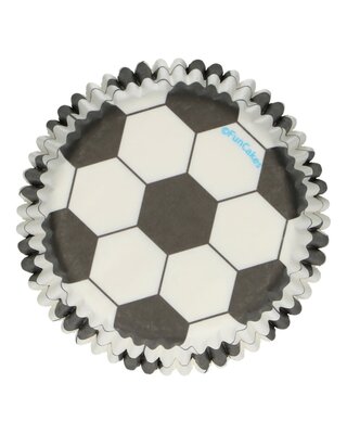 Funcakes Baking Cups -Soccer voetbal- pk/48