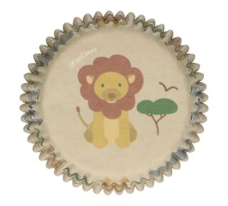 Funcakes FunCakes Baking Cups -Safari Animals- pk/48