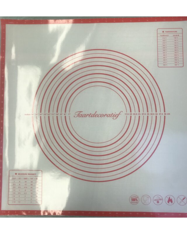 Bakmat glasvezel/silicone 60x60cm