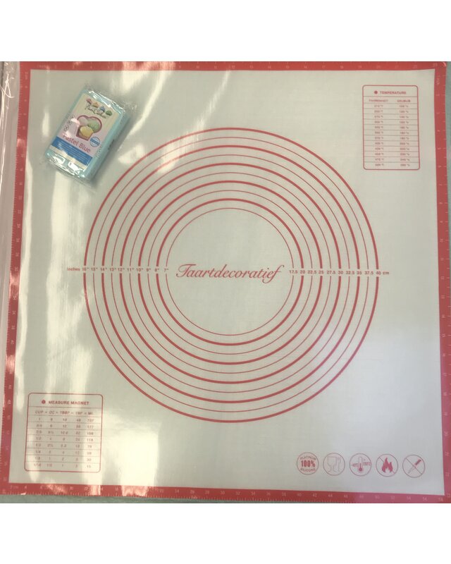 Bakmat glasvezel/silicone 60x60cm