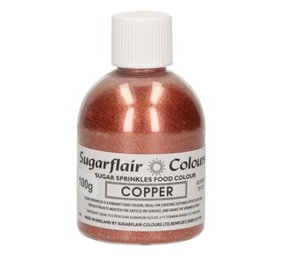 sugar flair Sugarflair Sugar Sprinkles -Copper- 100g