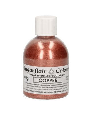 sugar flair Sugarflair Sugar Sprinkles -Copper- 100g