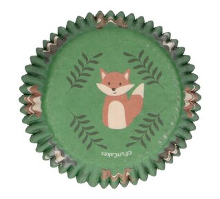 Funcakes FunCakes Baking Cups -Forest Animals- pk/48