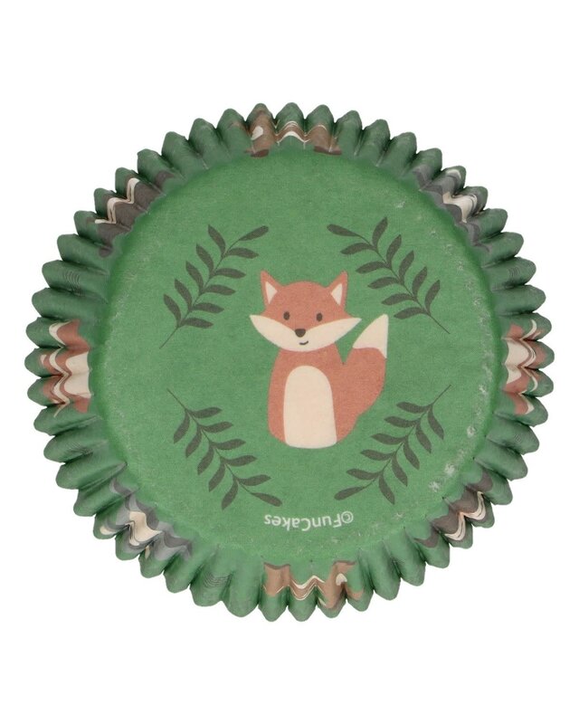Funcakes FunCakes Baking Cups -Forest Animals- pk/48