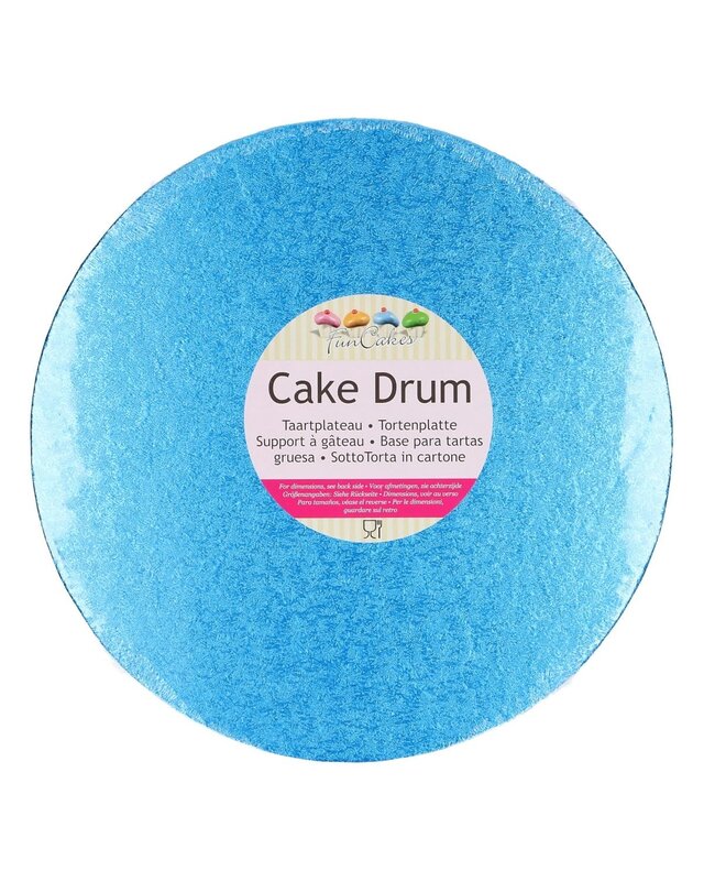 Funcakes FunCakes Cake Drum Rond Ø25cm Blauw