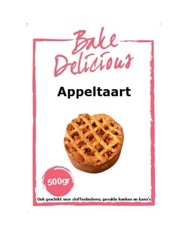 bake delicious Bake delicious appeltaart/sloffenbodem 500 gram