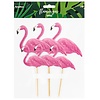 PartyDeco Toppers Flamingo Set/6