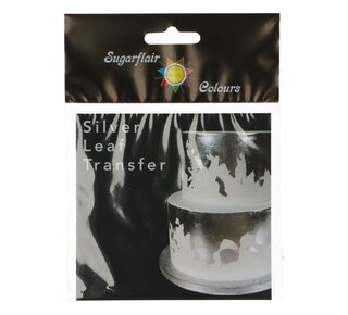 Sugarflair zilver transfer 1 sheet