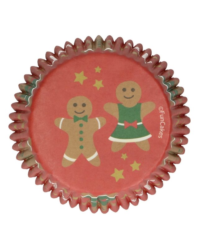 Funcakes Baking Cups -Gingerbread- pk/48