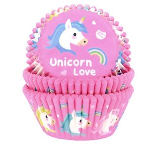 House of Marie House of Marie Baking Cups Eenhoorn pk/50