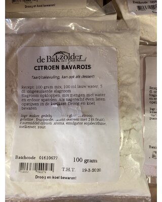 Bakzolder Citroen bavarois ( de Bakzolder )