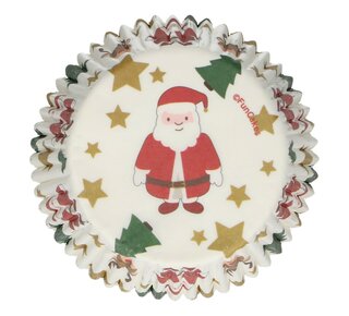 Funcakes FunCakes Baking Cups -Christmas kerst- pk/48
