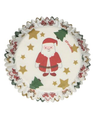 Funcakes FunCakes Baking Cups -Christmas kerst- pk/48