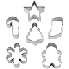 Wilton Mini Cookie Cutter Set kerst Mini Set/6