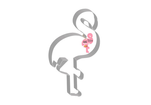 XXL flamingo uitsteekvorm 