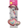 Wilton Magic eenhoorn Metal Cookie Cutter Set/3