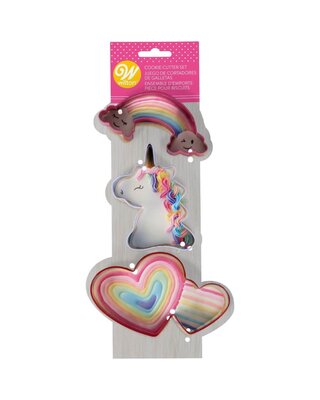 wilton Wilton Magic eenhoorn Metal Cookie Cutter Set/3