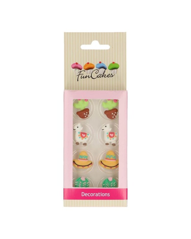 Funcakes FunCakes Suikerdecoratie Alpaca Set/8