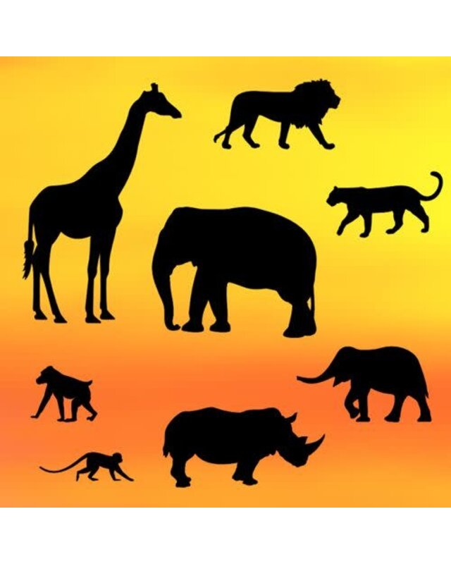 Patchwork Patchwork Cutter Safari Silhouette Set