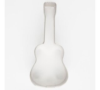 Koekjesvorm gitaar glad RVS