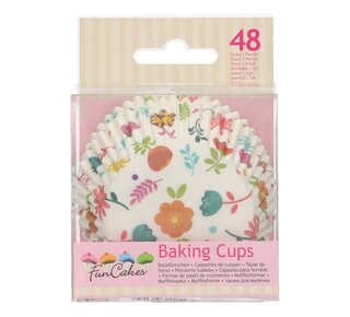 Funcakes FunCakes Baking Cups -Floral- pk/48